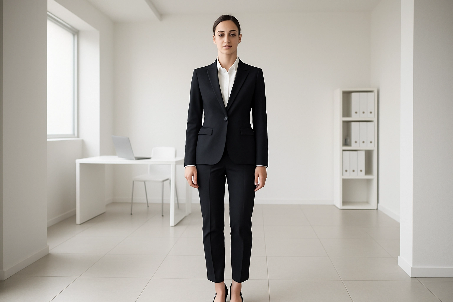 Tailored club staff uniform with refined finishing details