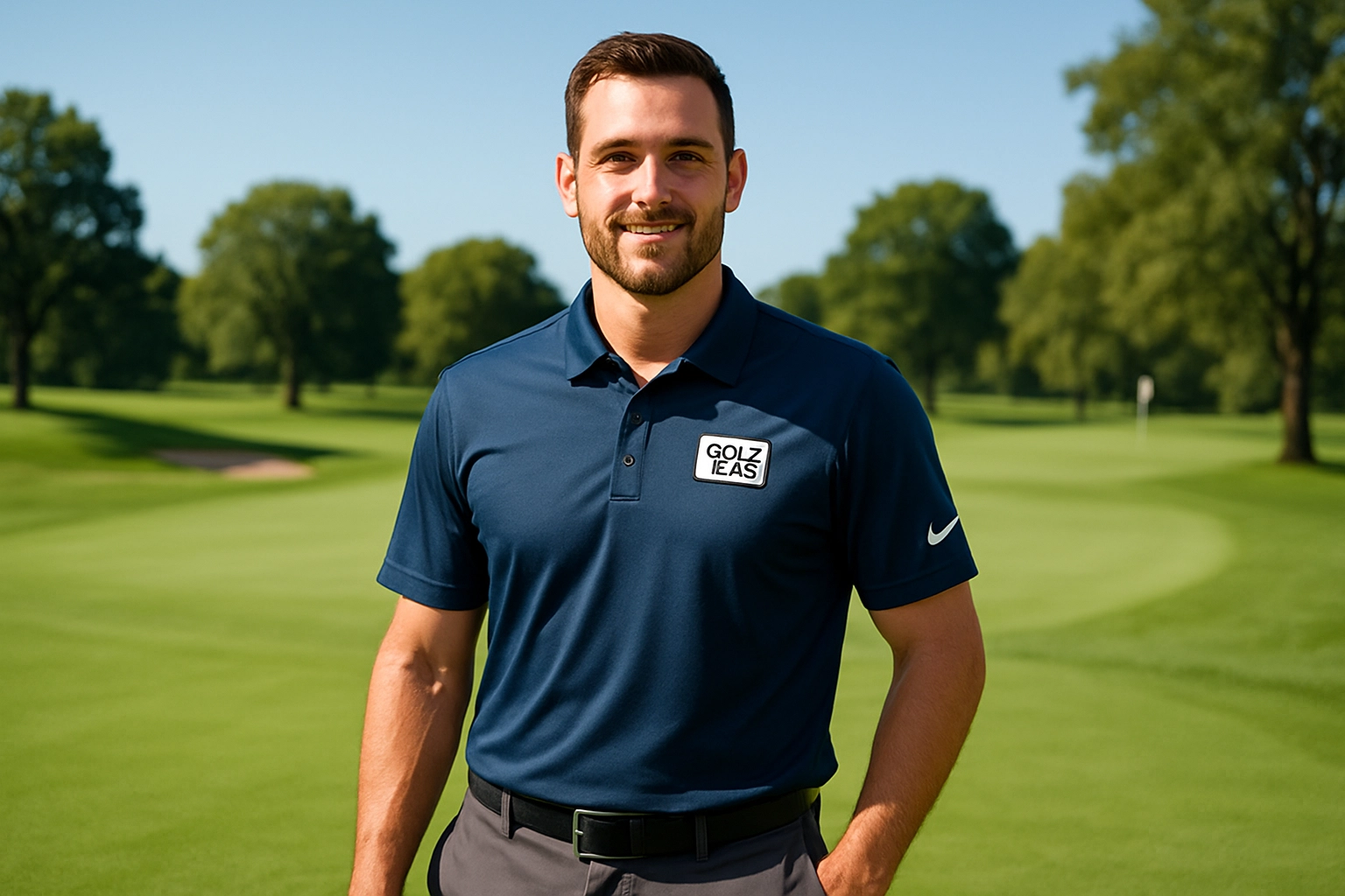 Golf club staff in custom uniforms