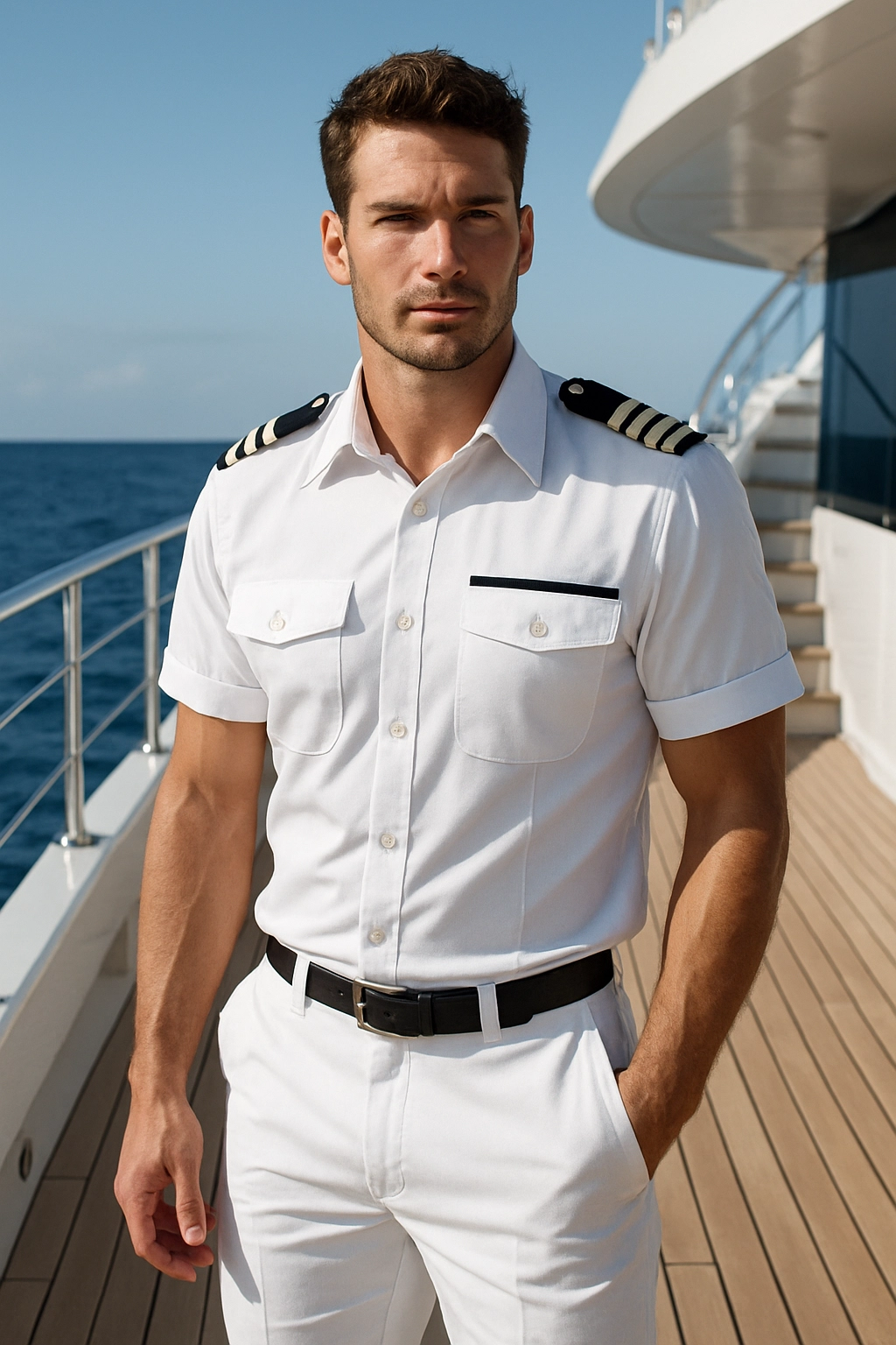 Yacht club and marina staff in uniform