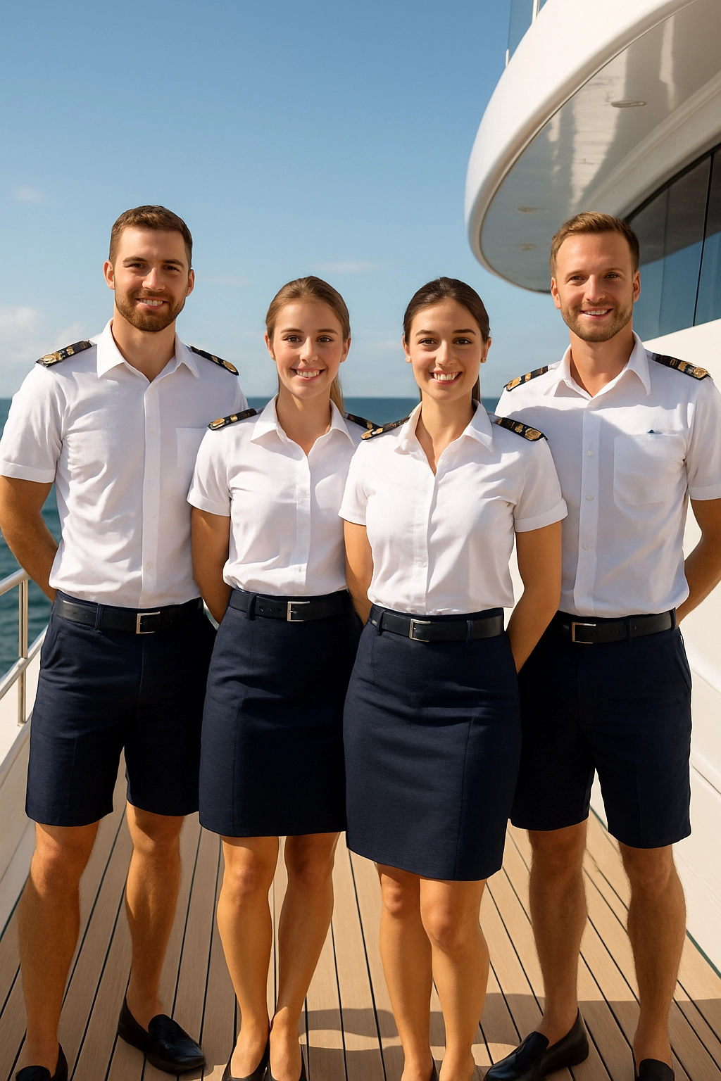 Formal yacht crew uniform